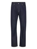 Weekday - Space Mid Rise Relaxed Straight Leg Jeans - Įprasto kirpimo džinsai - Tamsiai mėlyna
