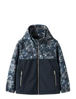 Name It - Nkmalfa08 Softshell Jacket Block Aop Fo - Neperpučiama striukė - Tamsiai mėlyna