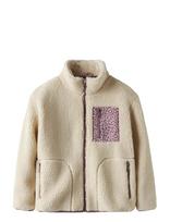 Name It - Nkfmonica Teddy Jacket - Flisinė striukė - Kreminė spalva