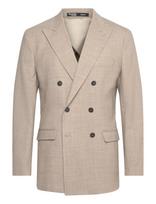 Selected - Slhslim-Oasis Sun Db Blz - Dvieiliai švarkai - Smėlio
