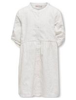 Kids Only - Kogdaisy 2/4 Emb Anglaise Dress Wvn - Suknelė trumpomis rankovėmis - Balta