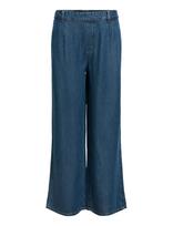 Object - Objframe Lisa Wide Mw Pant Noos - Plačios kelnės - Mėlyna