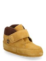 Timberland - Crib Bootie Mid Hook & Loop Boot Wheat Suede - Batai kūdikiams - Ruda
