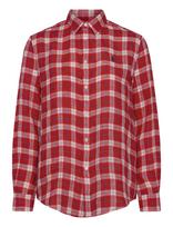Polo Ralph Lauren - Classic Fit Plaid Linen Shirt - Marškinėliai ilgomis rankovėmis - Raudona