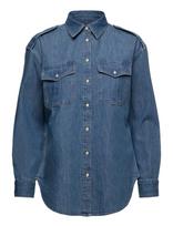Lauren Ralph Lauren - Relaxed Fit Denim Shirt - Džinsiniai marškiniai - Mėlyna