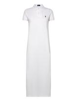 Polo Ralph Lauren - Cotton Mesh Polo Dress - Iki kelių ir midi suknelės - Balta