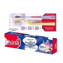 Zhonghua Healthy White Sea Salt Mint Toothpaste & Toothbrush Set