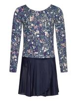 Hummel - Hmljr Mix Gymsuit L/S - Suknelė ilgomis rankovėmis - Tamsiai mėlyna