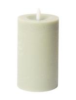 C'est Bon - Rustic Finish Led Pillar Candle - LED žvakė - Žalia