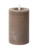 C'est Bon - Rustic Finish Led Pillar Candle - LED žvakė - Ruda