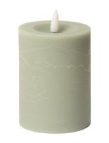 C'est Bon - Rustic Finish Led Pillar Candle - LED žvakė - Žalia
