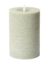 C'est Bon - Rustic Finish Led Pillar Candle - LED žvakė - Žalia