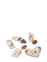 Liewood - Malik Printed Mini Ice Pops 6-Pack - Ledų formelės - Smėlio