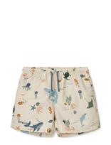 Liewood - Aiden Printed Board Shorts - Maudymosi šortai - Smėlio