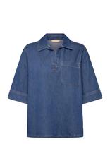 Culture - Cupin Arpa Blouse - Džinsiniai marškiniai - Mėlyna
