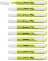 Stabilo Swing Cool Highlighter Chisel Tip Line Yellow Ref of Highlighter Pen Water-based 1-4mm 265/24 [Pack 10] (Used)