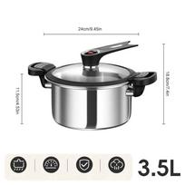 Stainless Steel Fast Cooking Pressure Cooker Pot Pressure Oyster Fish Pot Multi-functional Kitchen Accessories For Dining Beans