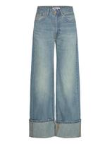 Lois Jeans - Rosa Turn Up Kros Regen Stone - Platūs džinsai - Mėlyna