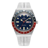 [TIMEX] TIMEX Watch TW2T80700 Q TIMEX Pepsi Reissue Retro Men's Metal Silver_WFNVEA6