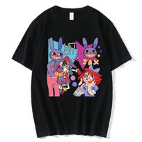 The Amazing Digital Circus Merch T-Shirt Unisex Short Sleeved T Shirt Casual Tee Cotton Y2k Hip Hop Top Tees Vintage Streetwear S įvairiaspalvis