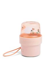 Done By Deer - To Go 2-Way Snack Container S Tiny Farm Powder - Kūdikių maisto indelis - Rožinė