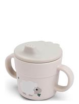 Done By Deer - Foodie Spout Cup Tiny Farm Sand - Puodelis - Smėlio