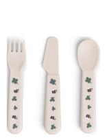 Done By Deer - Foodie Cutlery Set Tiny Farm Sand - Maistui - Smėlio
