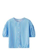 Name It - Nkfvelma Ss Short Top - Palaidinės ir tunikos - Mėlyna