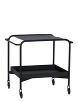 Hübsch - Push Trolley - Stalo vežimėlis - Juoda