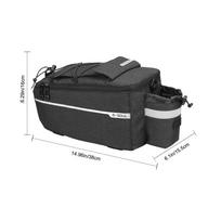 Bicycle Carrier Bag Bike Rear Basket Waterproof Pannier Trunk Bags Back Rack Rear Seat Bag  8L Capacity Trunk Storage Bag juoda