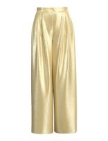 Selected - Slfselene Hw Wide Pant B - Lininės kelnės - Aukso