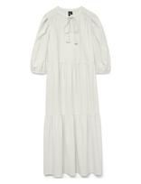 Vero Moda - Vmpretty 3/4 Long Dress Wvn Ga - Iki kelių ir midi suknelės - Balta
