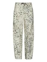 ROTATE - Printed Denim Cargo Pants - Cargo kelnės - Smėlio
