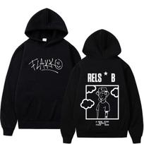 Rapper RELS B A New Star World 2026 Tour Print Hoodie Men Women Fashion Pullover Loose Casual Hip-hop Loose Cozy and Versatile 4XL