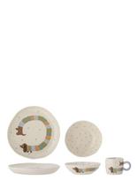 Bloomingville - Charlie Tableware Set - Vakarienės rinkiniai - Kreminė spalva