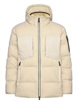 BOSS - Ow_Riplite Puffer Hd - Sportinė paminkštinta striukė - Kreminė spalva