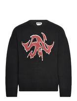 Weekday - Patch Sweater - Apvalios apykaklės megztinis - Juoda