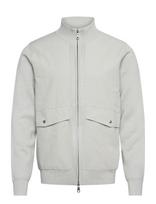 Lyle & Scott - Milano Hybrid Full Zip Knitted Jacket - Hibridinė striukė - Pilka