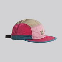 Outdoor 5 Panel Quick Dry Cap UV Protection Lightweight Baseball Cap Summer Hiking Sun Hat Men Women rožinė raudona spalva