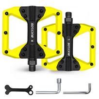 BUCKLOS Mtb Bicycle Pedals Aluminum Alloy Mtb Pedals Multicolor Road Bicycle Flat Pedal Non-slip Mountain Bike Pedal