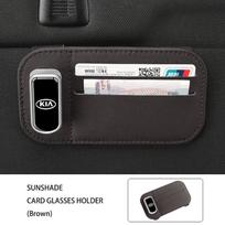 YEXP1 For KIA Car Sunglasses Holder Sun Visor Clip with Card Pocket Durable K5 K2 Rio Optima Sportage Venga Sorento Stonic Forte