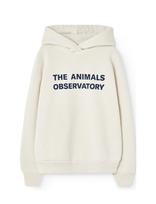 THE ANIMALS OBSERVATORY - Taurus Kid Hoodie White Mouth - Džemperis - Kreminė spalva