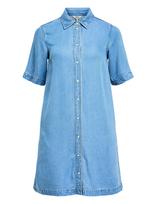 Object - Objframe 2/4 Re Denim Dress Noos - Iki kelių ir midi suknelės - Mėlyna