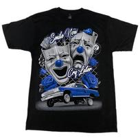 Smile Now Cry Later T Shirt Sad Happy Face Graphic Tee Streetwear S įvairiaspalvis