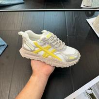 Leather Dexun shoes, new summer mesh shoes, breathable mesh shoes, Forrest Gump shoes 35【foot length 22.5cm】 abrikosas