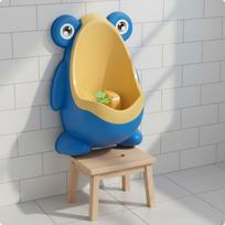 Boys Standing Urinal Easy to Clean Wall Mounted Training Material Potty for Blue Frog Hook
