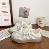 Silver Dexun double net thick baseplate shoes ugly cute summer new niche low-top sports 35 sidabras