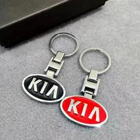 WLCT1 Metal Car Styling Emblem Logo Keychain Keyring For Kia Ceed Soul K5 K3 Sportage Picanto Ceed RIO Niro Sorento Accessories juoda