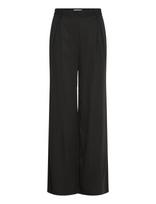Soft Rebels - Srstormy Midwaist Wide Pant - Plačios kelnės - Juoda