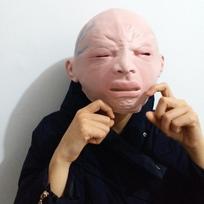 Halloween Prank Baby Crying Mask: Angry, Happy, Crying Baby Headwear One Size